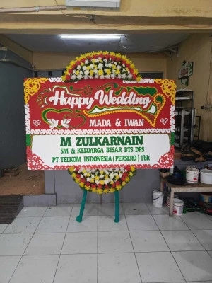 Papan Bunga di Gedung Wedding Jakarta Selatan